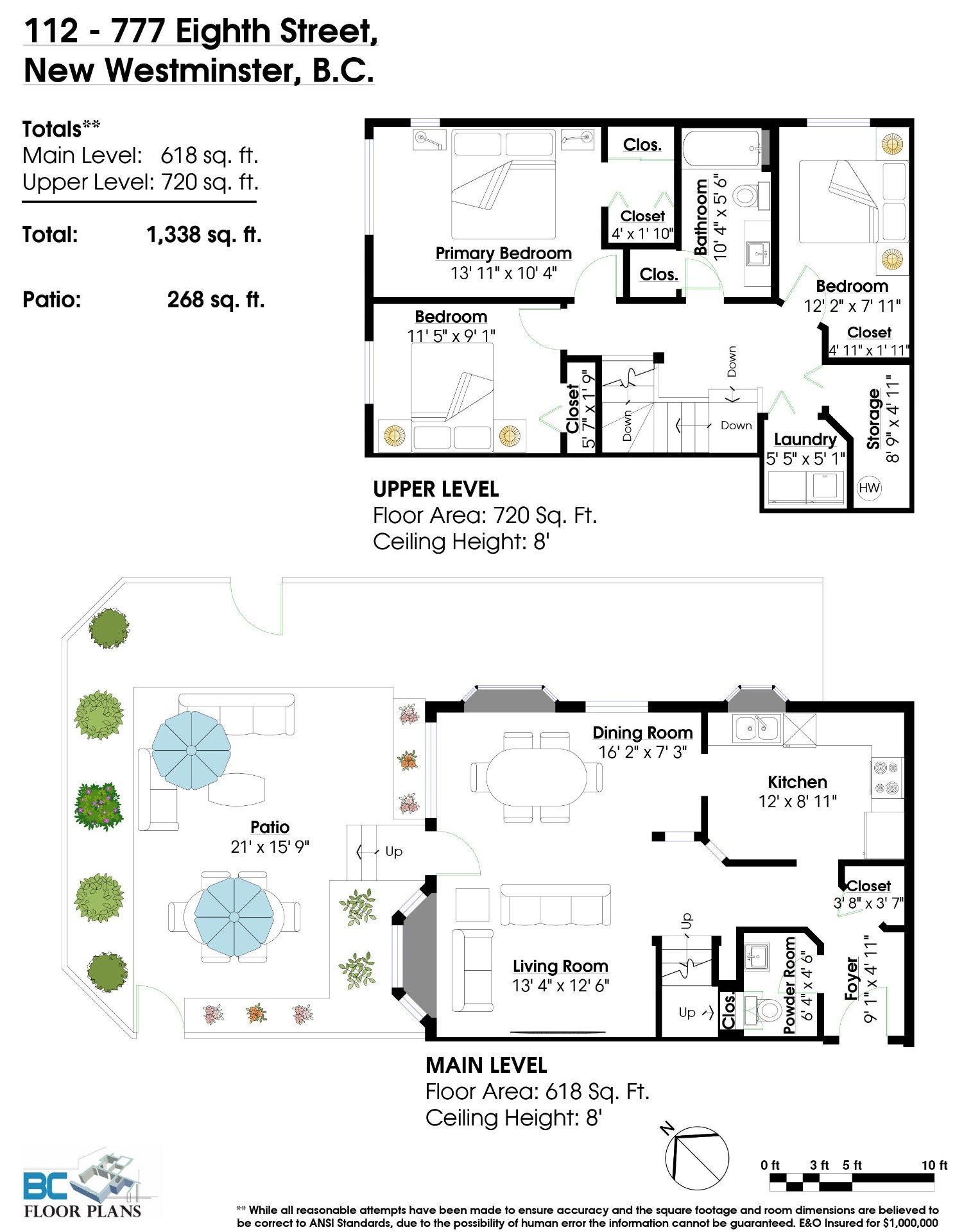 Floor plan for 112 777 Eighth Street